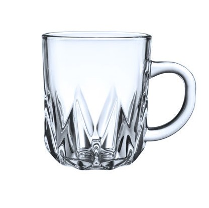 Eco-Friendly Transparent big size beer mug with handle beer drinking glass
