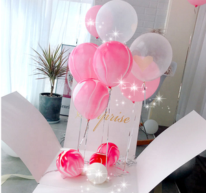 Venta al por mayor de alta calidad personalizada <span class=keywords><strong>cumpleaños</strong></span> romántico o caja de <span class=keywords><strong>regalo</strong></span> <span class=keywords><strong>sorpresa</strong></span>/globo en China carpetas de papel de laminación mate - Product Image 3