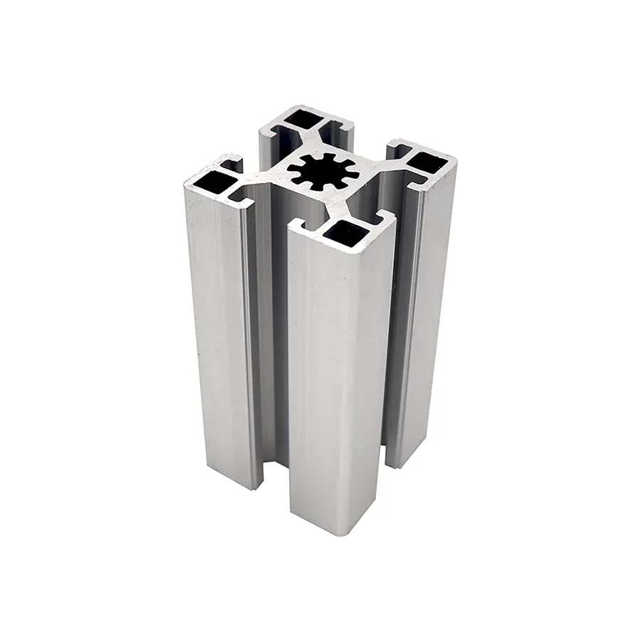 Argento Anodizzato 4545 Modulare In Alluminio Sistema di Assemblaggio Produttore Dalla Cina Alu 45 millimetri di Alluminio Porta Profilo In Alluminio 45x45