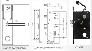 무료 소프트웨어 가구 잠금 보안 스마트 디지털 시스템 아델 RFID 카드 호텔 자물쇠 - Product Image 6