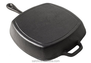 Wholesale Steak <strong>Grill</strong> Plate BBQ Enameled Cast Iron Metal <strong>Grill</strong> <strong>Pan</strong> - Product Image 3