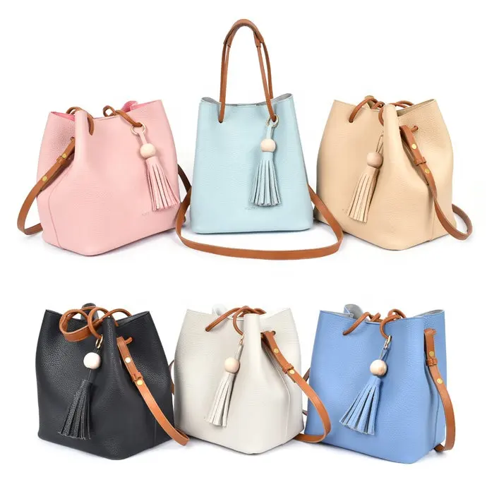 Wholesale handbag china Women's Fashion Girl's PU Tote Shoulder Handbags PU leather Shoulder Bag