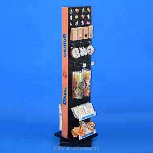 Sàn Chứng Khoán Cửa Hàng Bán Lẻ Thép Pegboard Rack Sản Phẩm Trình Bày Pop Hai Mặt Kim Loại Hiển Thị Đứng - Product Image 4