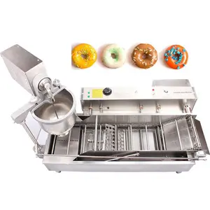 Automatische Industriële Donut Machine Donut Friteuse Donut Making Vormen Frituren Machine Prijs