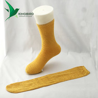 Chaussettes tubulaires décontractées pour hommes en polyester 100% antidérapantes jetables pour l'automne avec motif à pois