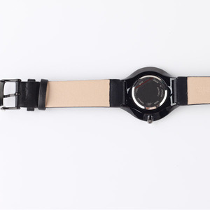 OEM tùy chỉnh đơn giản phong cách cổ điển màu đen phụ nữ thạch anh xem với logo xây dựng thương hiệu - Product Image 4