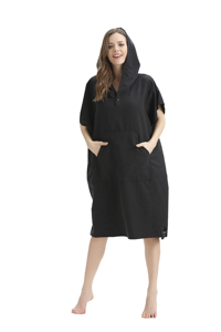 Strand Surf Poncho Ändern Handtuch Robe mit Kapuze für Surfen Schwimmen Bade Erwachsene Männer Frauen