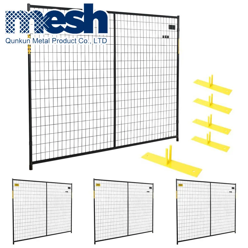 إطار معدني المواد كندا الساخن بيع ألواح سياج مؤقته