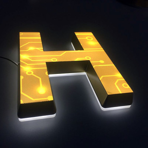 Einzigartige Design Acryl LED Brief Schild Probe <span class=keywords><strong>Business</strong></span> Brief