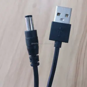 1 m 20AWG USB 2.0 A pria DC 5.5*2.5 kabel listrik kabel