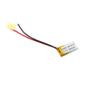 리튬 이온 충전식 381018 3.7V <span class=keywords><strong>35mAh</strong></span> 가장 작은 <span class=keywords><strong>lipo</strong></span> 배터리 - Product Image 1