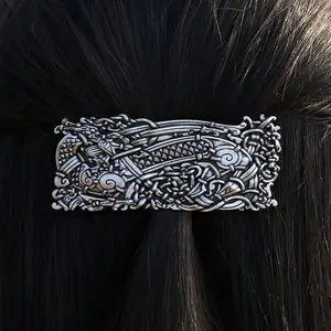 All'ingrosso Vikings Celtics Knots Large Dragon Hair Clip per le donne accessori per capelli gioielli