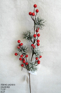 artificial Berry pequeño Navidad selección 20 "con agujas de pino ornamento para la Navidad decoración de la <span class=keywords><strong>casa</strong></span> - Product Image 2