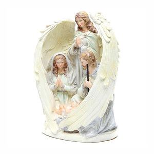 Decoración de Natividad Bendita, Ángel de Resina, <span class=keywords><strong>Sagrada</strong></span> <span class=keywords><strong>Familia</strong></span> - Product Image 3
