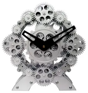 Movimento Engrenagem Desk Clock, Relógio Legal