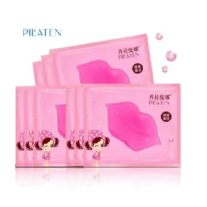 Pilaten Lip Patch Mask Crystal Collageen Hydraterende Voedende Peeling Lip Huidverzorging Roze Natuurlijke Masker