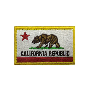California Cộng Hòa Hoa Kỳ Nhà Nước Mỹ Cờ Thêu Vá Unisex Cổ Phiếu Cho Người Lớn Trẻ Em Ô Tô & Bảo Hiểm Người Dùng Cuối - Product Image 4