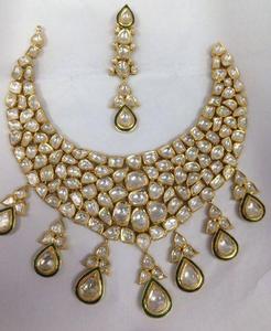 Vendita calda India <span class=keywords><strong>KunDan</strong></span> <span class=keywords><strong>Polki</strong></span> Set di Pietra Perline Gioielli <span class=keywords><strong>Kundan</strong></span> - Product Image 1