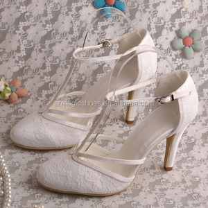 Elegante Pizzo Bianco <span class=keywords><strong>Scarpe</strong></span> Da Sposa Da Sposa - Product Image 4
