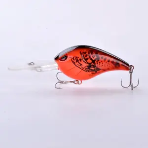 vivid 7 segmented soft fishing lure crankbait with diving lip trolling lure big game fishing