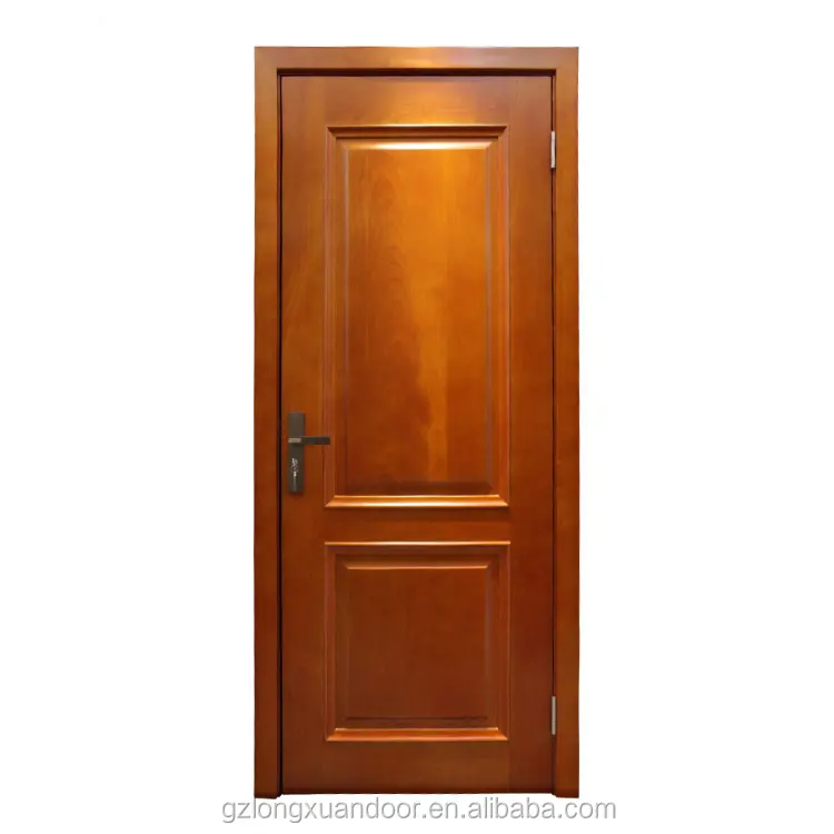 Porte carrée en bois semi-solide imperméable à 2 panneaux au sri lanka pour porte de chambre pour homme