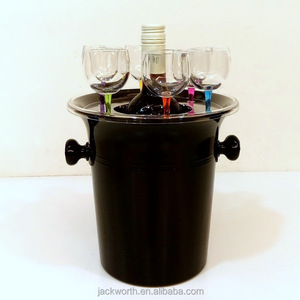 Ensemble de refroidisseur de flûte à vin en acrylique, articles de bar de fête - Product Image 3