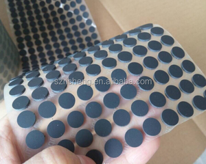 Tùy chỉnh chết cắt đen 3M Vòng cao su chân sj5832, 0.8mm Độ dày, đường kính 8mm, 9mm, 10mm, 12mm bất kỳ kích thước khác mà bạn muốn - Product Image 2