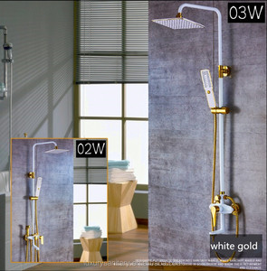 สีขาวที่มีคุณภาพสูงทองเหลืองอุปกรณ์ประปาชื่อ - Product Image 5