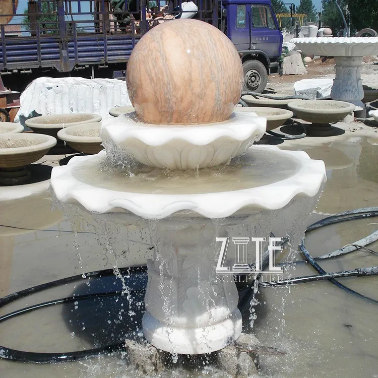 Mini fontaine à eau de grande qualité, pour l'intérieur et l'extérieur, motif de marbre