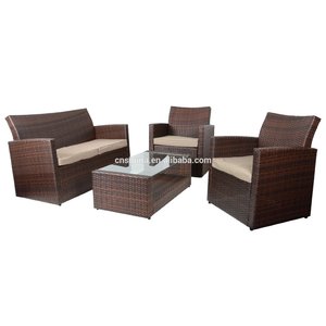 4pc <span class=keywords><strong>toscane</strong></span> en rotin sofa de loisirs de jardin meubles de jardin en plein air - Product Image 1