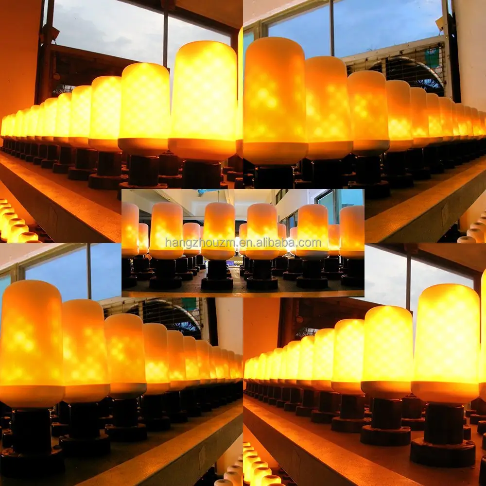 Luminaires LED multicolores à effet de flamme, 3 modes 12v, lampes créatives avec émulation scintillante, fausse feu naturel, lanterne Antique