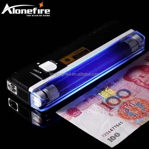 AloneFire DL01 4W अल्ट्रा वायलेट प्रकाश पोर्टेबल यात्रा पैसे आईडी मुद्रा पासपोर्ट यूवी डिटेक्टर दीपक प्रकाश टॉर्च ए. ए. बैटरी