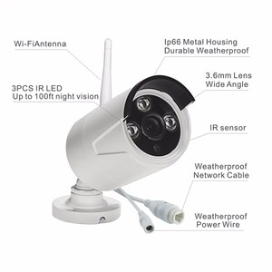 <span class=keywords><strong>Seguridad</strong></span> inalámbrica WiFi sistemas de vigilancia HD 720 p interior/al aire libre Bullet cámaras IP - Product Image 5