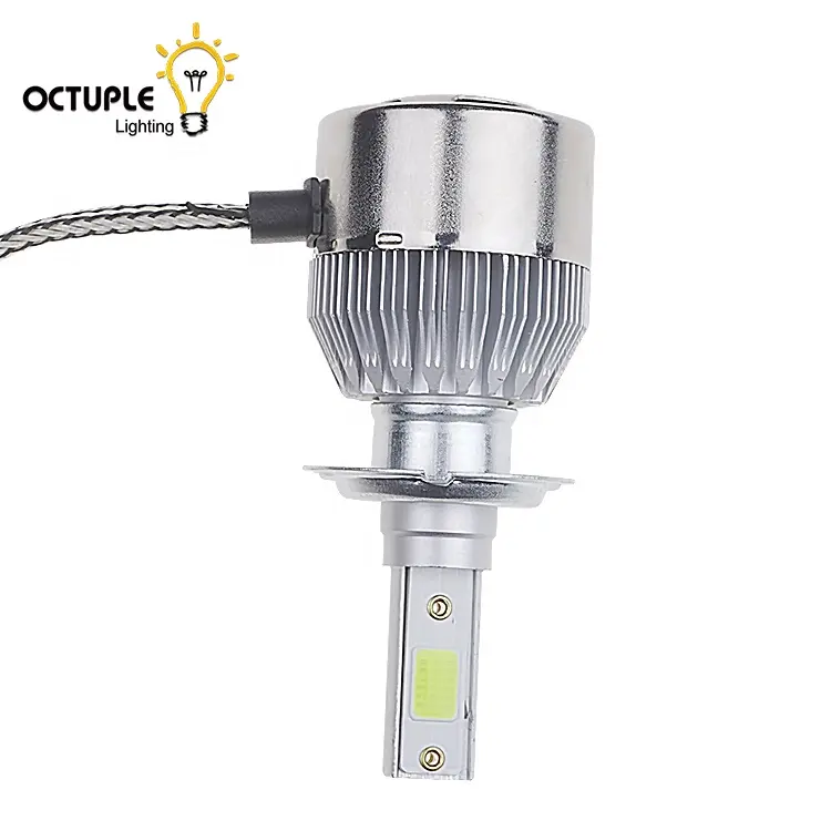 Toptan destek Led ampul 12-24V yüksek lümen 18w COB araba far ampulü H7