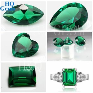 <span class=keywords><strong>Nombres</strong></span> de <span class=keywords><strong>Gemas</strong></span> Sintéticas de Esmeralda Verde Nano, Facetadas en Forma de Pera - Product Image 6