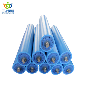 بكرات ناقلة مضادة للكهرباء الساكنة من البولي إيثيلين عالي الكثافة/البولي إيثيلين فائق الوزن الجزيئي للمناجم الثقيلة مع خدمة القطع والمعالجة طراز سانيو 01 - Product Image 1