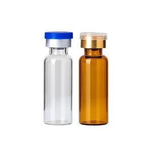 5 ml ámbar/claro productos de vidrio ampolla botellas de vial botellas para médicos y cosméticos
