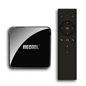 MECOOL KM3 טרקטורונים Androidtv 9.0 Google מוסמך אנדרואיד 9.0 טלוויזיה תיבת 4GB 64GB Amlogic S905X2 4K 2.4G 5G הכפול Wifi BT4.0 סט Top Box