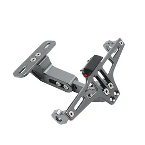 Universal Motocicleta Alumínio Ângulo Ajustável Número Da Matrícula Quadro Suporte Suporte Para O Esporte Bicicleta Corrida Da Sujeira Pit Bike