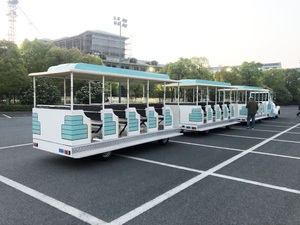 Certificat CE ISO Acheter alimenté par batterie Big Electric Tourist Trackless <span class=keywords><strong>Tour</strong></span> Amusement Electric Trackless Train à vendre - Product Image 6