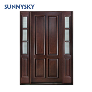 Nucleo solido <span class=keywords><strong>a</strong></span> <span class=keywords><strong>due</strong></span> vie altalena sostituire scorrevole battente patio <span class=keywords><strong>porta</strong></span> di legno con luci di posizione - Product Image 5