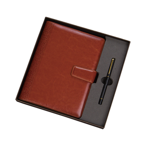 Promocional PU cuaderno de cuero a5 regalo planificador de negocios de con la pluma en caja de regalo de la escuela, la Oficina suministros diario - Product Image 3
