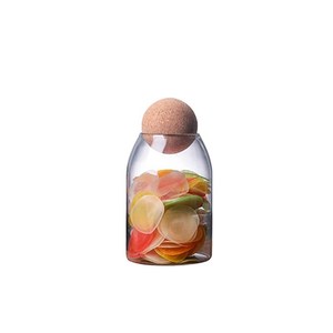Nhà bếp <span class=keywords><strong>container</strong></span> thực phẩm thủy tinh lưu trữ chai & lọ với Vòng bóng Nút Chai Nắp - Product Image 5