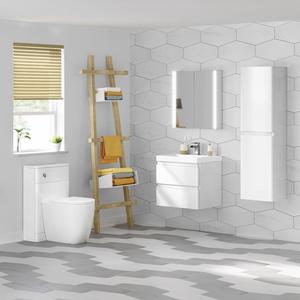 2019 High Quality 600 mm <strong>White</strong> Vanity Sink Unit Ceramic Basin Storage Home Furniture <strong>Wall</strong> Hung <strong>Bathroom</strong> Vanity <strong>Cabinet</strong> - Product Image 3