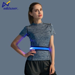 Heißer verkauf sicherheit sport taille gürtel led läuft hüftgurt glow in <span class=keywords><strong>the</strong></span> dark - Product Image 5