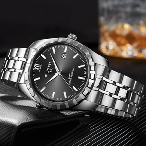 Montre à quartz de luxe WLISTH, modèle explosif, avec diamants, pour couple, bracelet en acier inoxydable, miroir croisé, pour affaires - Product Image 6
