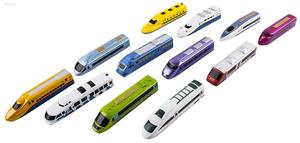 (Ensemble de 12) Trains jouets en plastique à tirer pour enfants de 2 à 4 ans - Cadeaux de fête et plaisir de jeu - Product Image 4