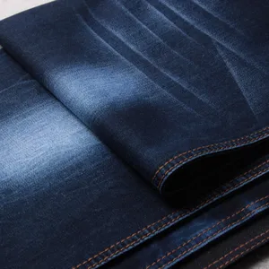 Cotton polyester satin soften denim fabric for women jeans