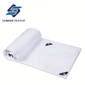 Folhas reforçadas do hdpe, rolo laminado de folha de tarpaulina pe à prova de poeira e impermeável de outro tecido resistente à prova d' água 12*12