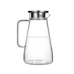 Grande Capacité Vente Chaude Pichet En Verre Glacé Thé Boissons <span class=keywords><strong>Carafe</strong></span> <span class=keywords><strong>Cruche</strong></span> D'eau 2000 ml - Product Image 4